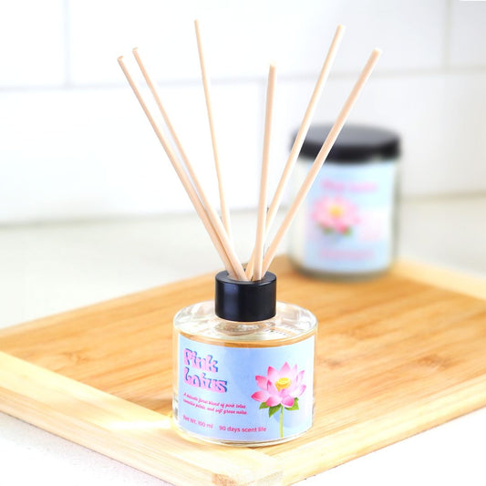 Young At Heart Studio Pink Lotus Reed Diffuser
