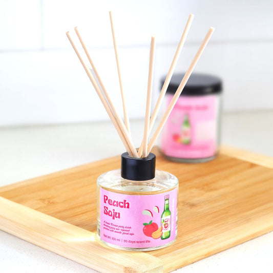 Young At Heart Studio Peach Soju Reed Diffuser