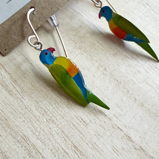 Lacroz & Co. Designs Rainbow Lorikeet Earrings - mini