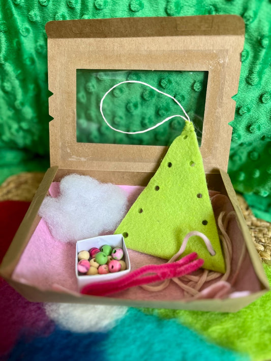 Play, learn, grow with Ms. Flo Sew your own Christmas tree decoration,  Green