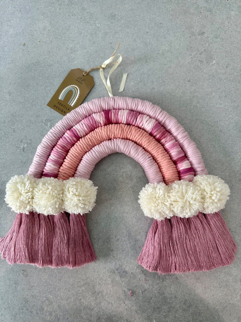 P and P Pompom P and P Rainbow,  Purple and Peach Medium
