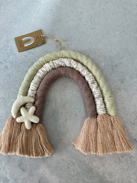 P and P Pompom P and P Rainbow,  Neutral, Green and Coffee Medium