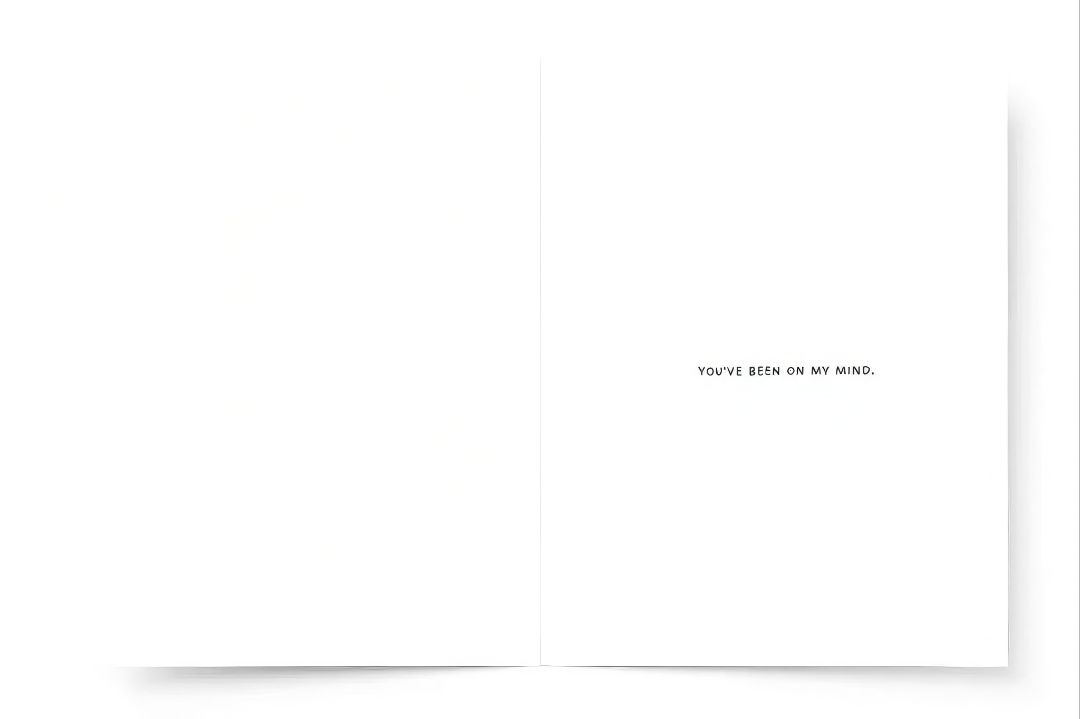 Ink & Spice co 'Thinking of you' card,  blue A6